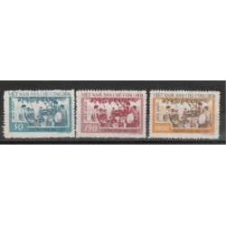 1958 VIETNAM DEL NORD ANAFABETISMO 3 VAL MLH SG MF51091