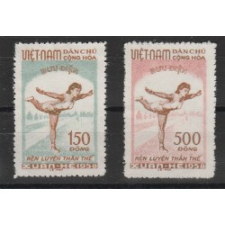 1958 VIETNAM DEL NORD PRO CULTURA PSICHICA 2 VAL MLH SG MF51094