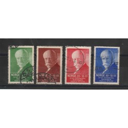 1937 NORVEGIA NORGE PRO RIFUGIATI 4 V UN 164/ 67 USATI MF51128