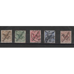 1896 GERMANIA COLONIE AFRICA ORIENTALE SOPRASTAMPATI 5 VAL YVERT 6/10 MISTI MF51226