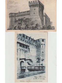 DUE CARTOLINE MARCHE FERMO...