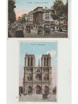 TRE CARTOLINE PARIGI PRIMO...