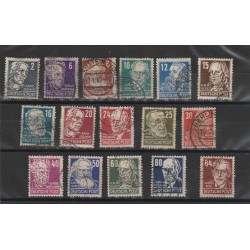 1948 GERMANIA DDR UOMINI ILLUSTRI 16 V USATI MF35258