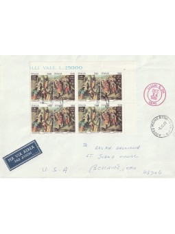 1989 NATALE BLOCCO QUARTINA...