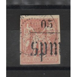 S PIERRE ET MIQUELON 1885 ALLEGORIA SOPRASTAMPATA 1 VAL USATO YVERT N 5 MF51296