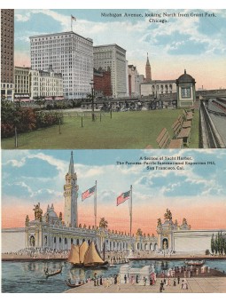 DUE CARTOLINE D'EPOCA SAN...