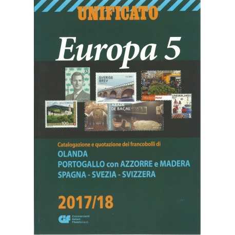 UNIFICATO 2017-2018 CATALOGO FRANCOBOLLI EUROPA VOLUME 5 MF25554