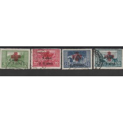 1924 ALBANIA SHQIPTARE CROCE ROSSA 4 VAL MLH UNIF N 100/103 MF51380