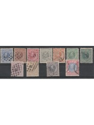 18702-88 OLANDA NEDERLAND GUGLIEMO III 11 VALORI USATI MF51411