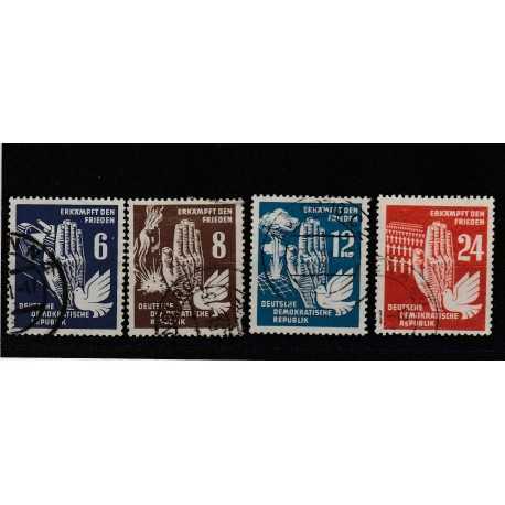 1950 GERMANIA DDR PACE 4 VAL USATI MF51423