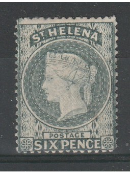 ST HELENA 1884-74 REGINA...