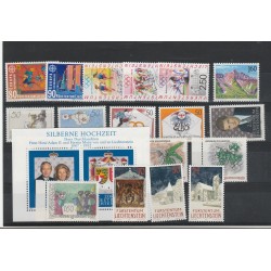 19932 LIECHTENSTEIN ANNATA COMPLETA 19 VALORI - 1BF NUOVI INTEGRI MF51457