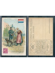 CARTOLINA PUBBLICITARIA ACHILLE BRIOSCHI LYSOFORM LA POSTA IN OLANDA MF40912