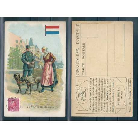 CARTOLINA PUBBLICITARIA ACHILLE BRIOSCHI LYSOFORM LA POSTA IN OLANDA MF40912 CARTOLINA PUBBLICITARIA ACHILLE BRIOSCHI LYSOFORM LA POSTA IN OLANDA MF40912