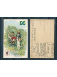 CARTOLINA PUBBLICITARIA ACHILLE BRIOSCHI LYSOFORM LA POSTA IN BRASILE MF40916