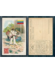 CARTOLINA POSTALE ACHILLE BRIOSCHI LYSOFORM LA POSTA NEL VENEZUELA MF40917