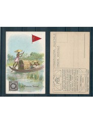 CARTOLINA PUBBLICITARIA ACHILLE BRIOSCHI LYSOFORM LA POSTA NEL DECAN MF40922