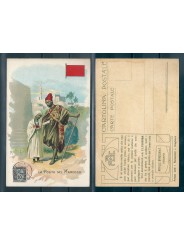 CARTOLINA PUBBLICITARIA ACHILLE BRIOSCHI LYSOFORM LA POSTA NEL MAROCCO MF40882