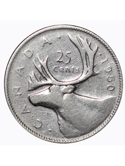 1950 CANADA 25 CENTS...