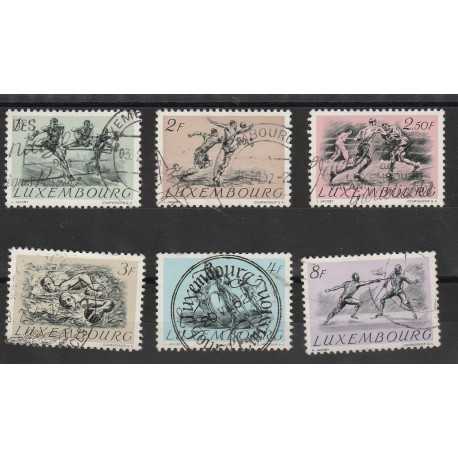 1952 LUSSEMBURGO OLIMPIADI 6 VAL USATI MF17405