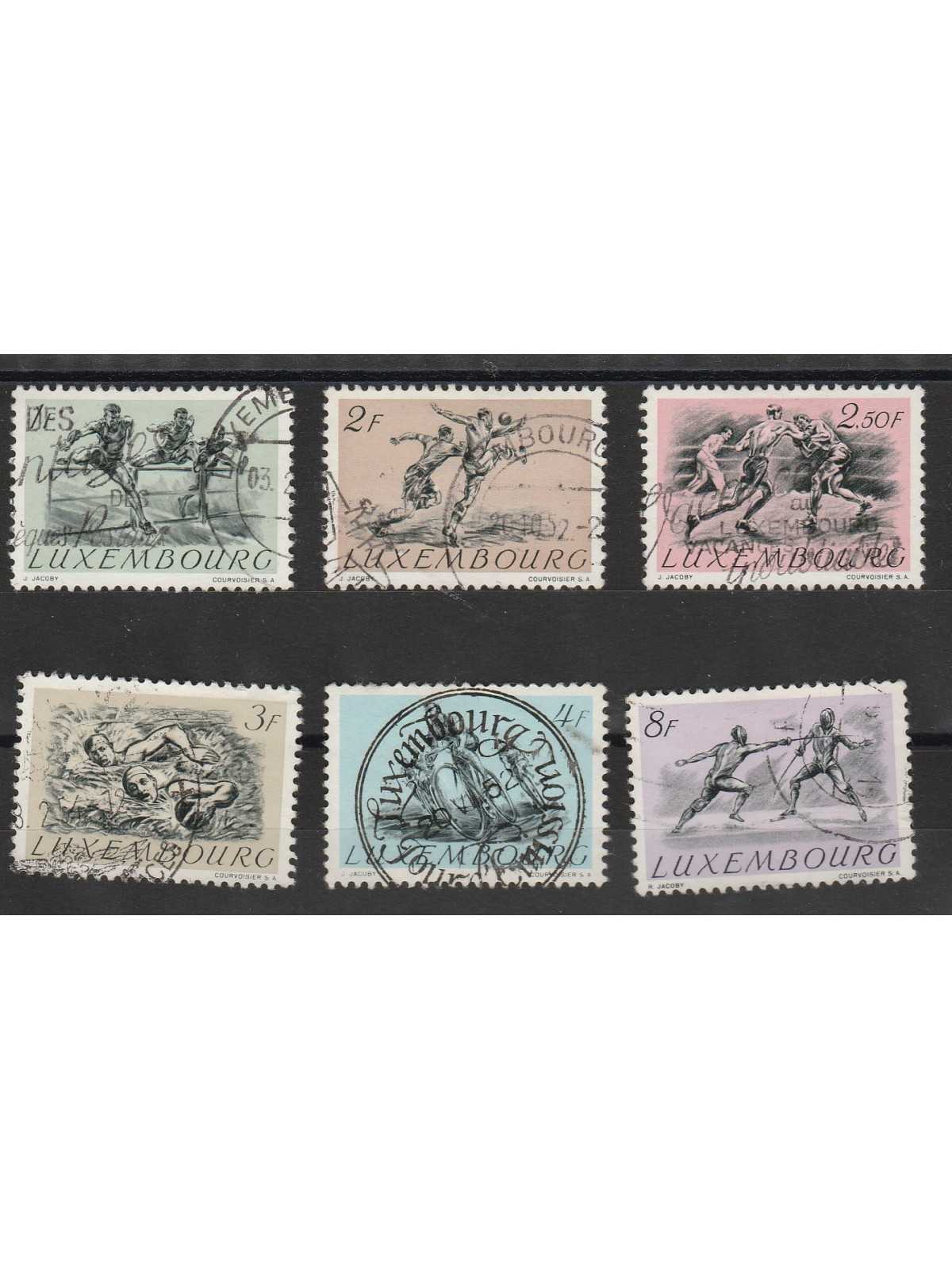 1952 LUSSEMBURGO OLIMPIADI 6 VAL USATI MF17405