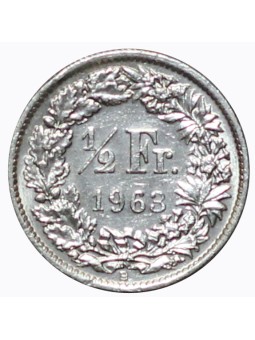 1963 SVIZZERA 1/2 FRANCO -...