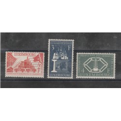 1956 LUSSEMBURGO C.E.C.A. 3 VALORI MNH MF54658