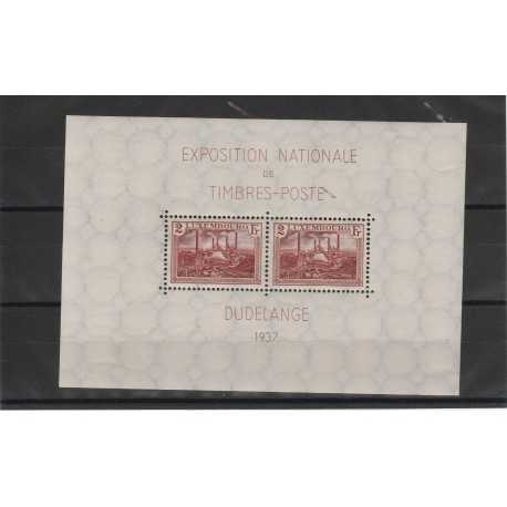 1937 LUSSEMBURGO EXPO FILATELICA BF N 2 MNH MF17347