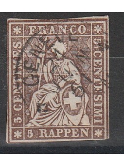 1854-62 SVIZZERA ALLEGORIA...