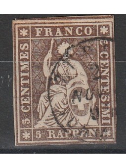 1854-62 SVIZZERA ALLEGORIA...