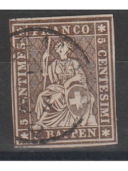 1854-62 SVIZZERA ALLEGORIA...