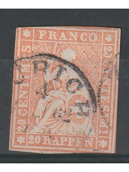 1854 SVIZZERA ALLEGORIA...