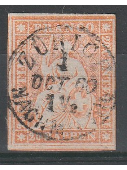 1854 SVIZZERA ALLEGORIA...