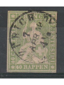 1854-62 SVIZZERA ALLEGORIA...