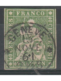 1854-62 SVIZZERA ALLEGORIA...