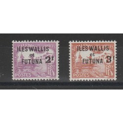 ILES WALLIS ET FUTUNA 1927 SEGNATASSE 2 VAL MNH YVERT 9-10 MF51588