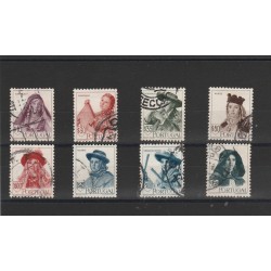 1947 PORTOGALLO PORTUGAL COSTUMI REGIONALI 2 SERIE 8 V. USATI MF51596