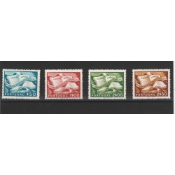 1954 PORTOGALLO PORTUGAL EDUCAZIONE POPOLARE 4 V MLH MF51612