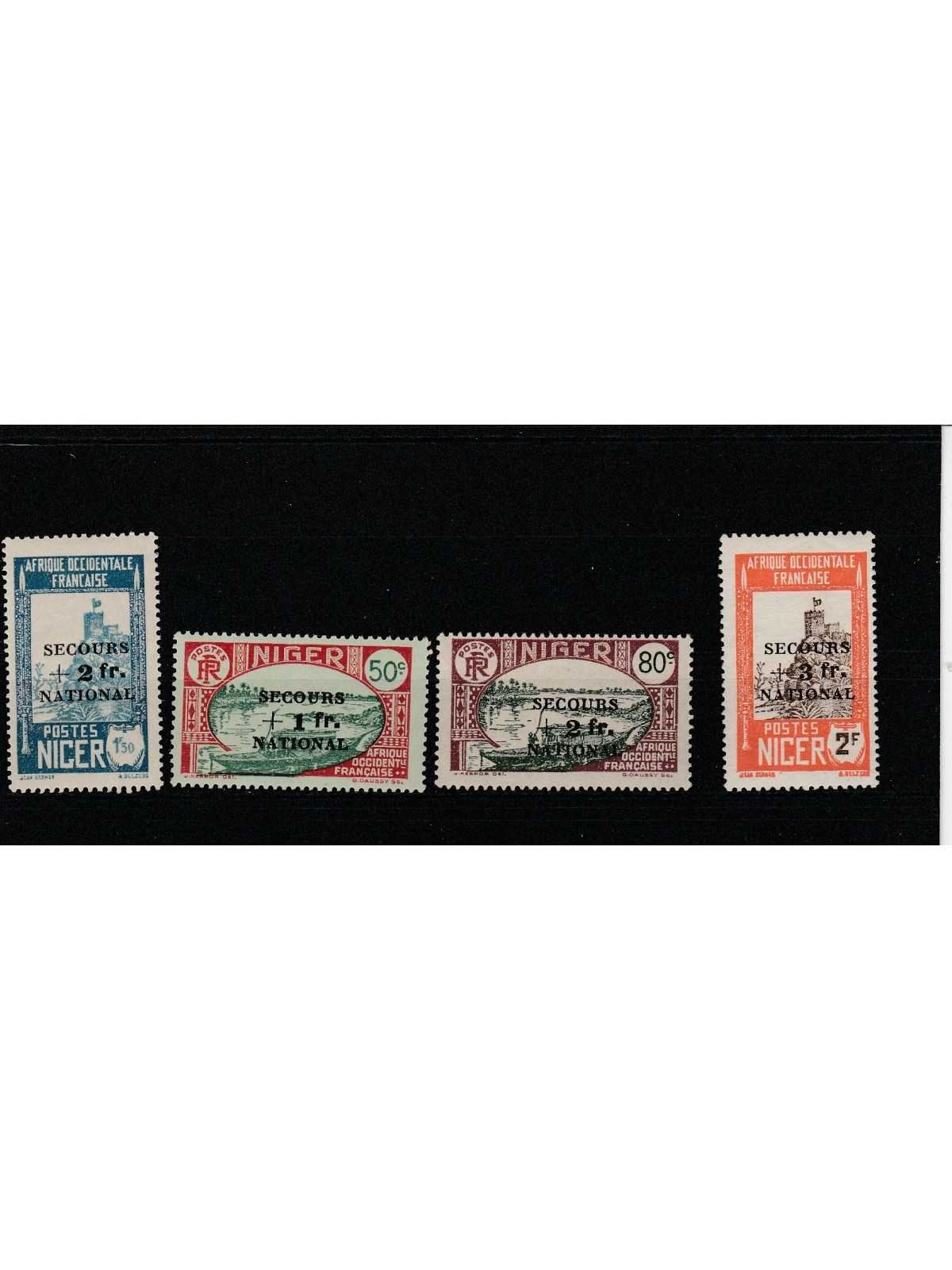 NIGERIA 1941 SOCCORSO NAZIONALE 4 VALORI MLH MF51669