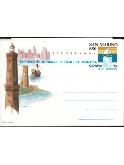 1992 SAN MARINO AEROGRAMMA...