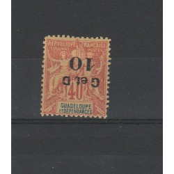 GUADALUPA GUADELOUPE 1903 SOPRASTAMPA CAPOVOLTA 1 VAL MLH MF51649