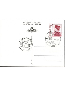 1982 SAN MARINO CARTOLINA...