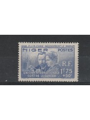 NIGER 1938 PIERRE & MARIE CURIE 1 VAL MLH MF5196