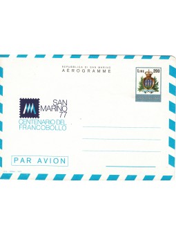 1977 SAN MARINO AEROGRAMMA...