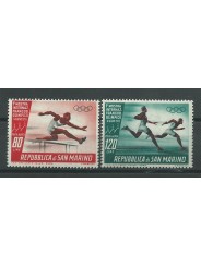 1955 SAN MARINO 1 MOSTRA INTER FRANCOBOLLO OLIMPICO 2 V MNH MF40187