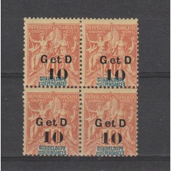 GUADALUPA GUADELOUPE 1903 SOPRASTAMPA NUOVO VALORE 1 V MLH MF51760
