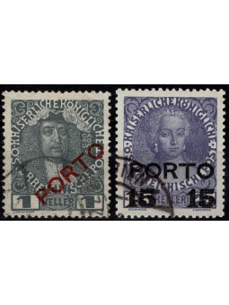1916 AUSTRIA SEGNATASSE...