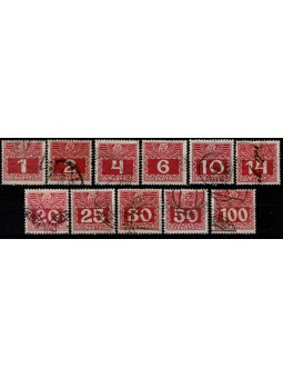 1908-10 AUSTRIA SEGNATASSE...