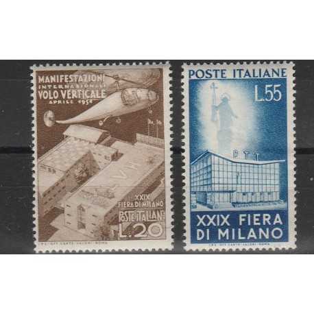 1951 REPUBBLICA ITALIANA FIERA DI MILANO 2 VAL MNH MF51839