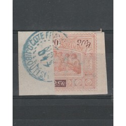 OBOCK 1894 USATO A META SU FRAMMENTO YVERT N 53/A 1 VAL USATO MF51850